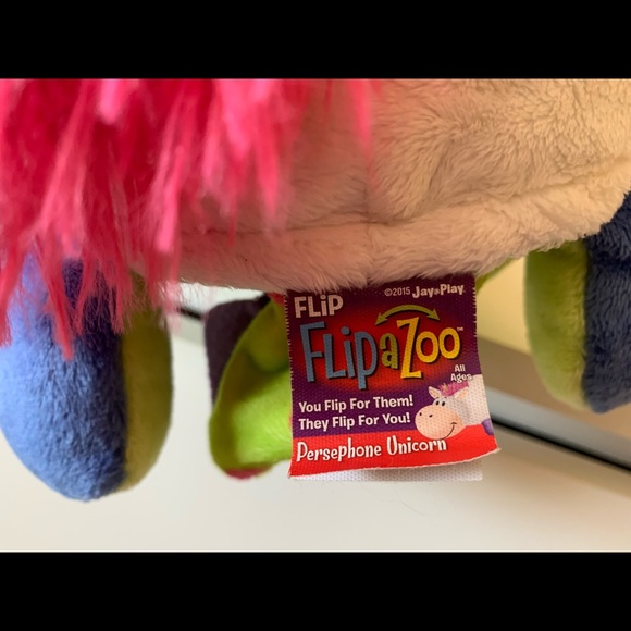 FlipaZoo Unicorn/Dragon 16”Huggable-Pillow Plush - Picture 12 of 12